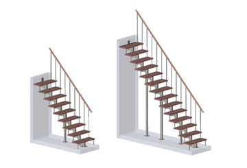 Вариативные параметры лестниц PROSTO